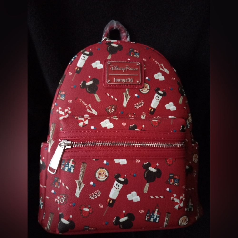 Disney Christmas Snacks Loungefly mini backpack